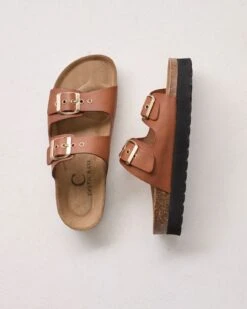 Mid Form Double Buckle Sandals -Celtic And Cos 190496
