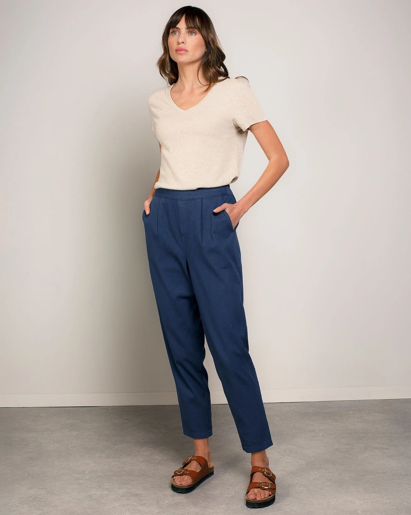 Organic Cotton Twill Tapered Pants 2 Organic Cotton Twill Tapered Pants - Image 2