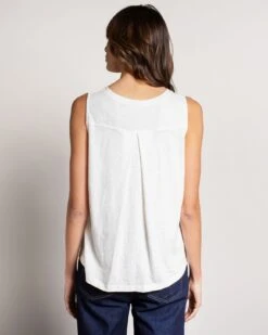 Organic Cotton Pleat Back Tank -Celtic And Cos 190763