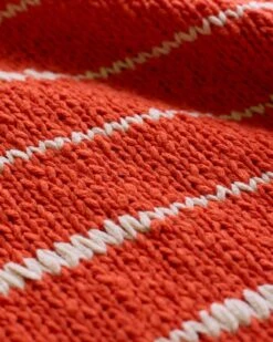 Linen Blend Drop Stitch Breton Sweater -Celtic And Cos 191292