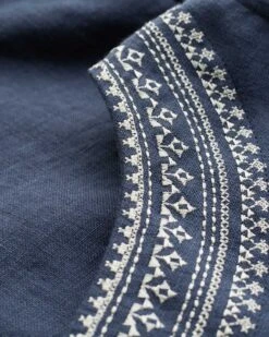 Pure Linen Embroidered Sleeveless Midi Dress -Celtic And Cos 191373