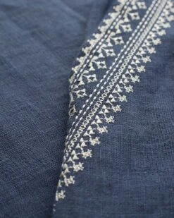 Pure Linen Embroidered Sleeveless Midi Dress -Celtic And Cos 191374