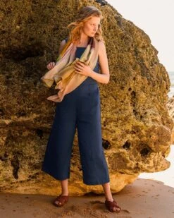 Pure Linen Sleeveless Jumpsuit 8 Pure Linen Sleeveless Jumpsuit -Celtic And Cos 193737