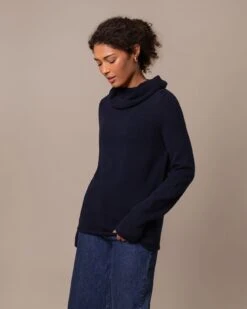 Supersoft Slouchy Cowl Neck Sweater -Celtic And Cos 196766