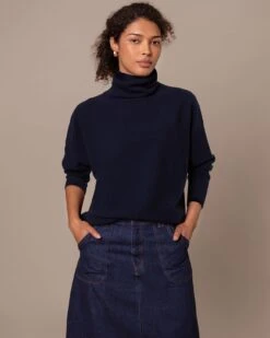 Lambswool Roll Neck Dolman Sweater -Celtic And Cos 196825