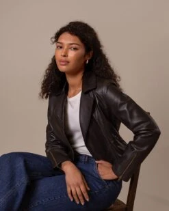 Classic Leather Biker Jacket -Celtic And Cos 196921