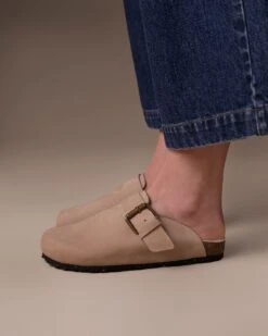 Shearling Lined Strap Detail Clogs -Celtic And Cos 196922