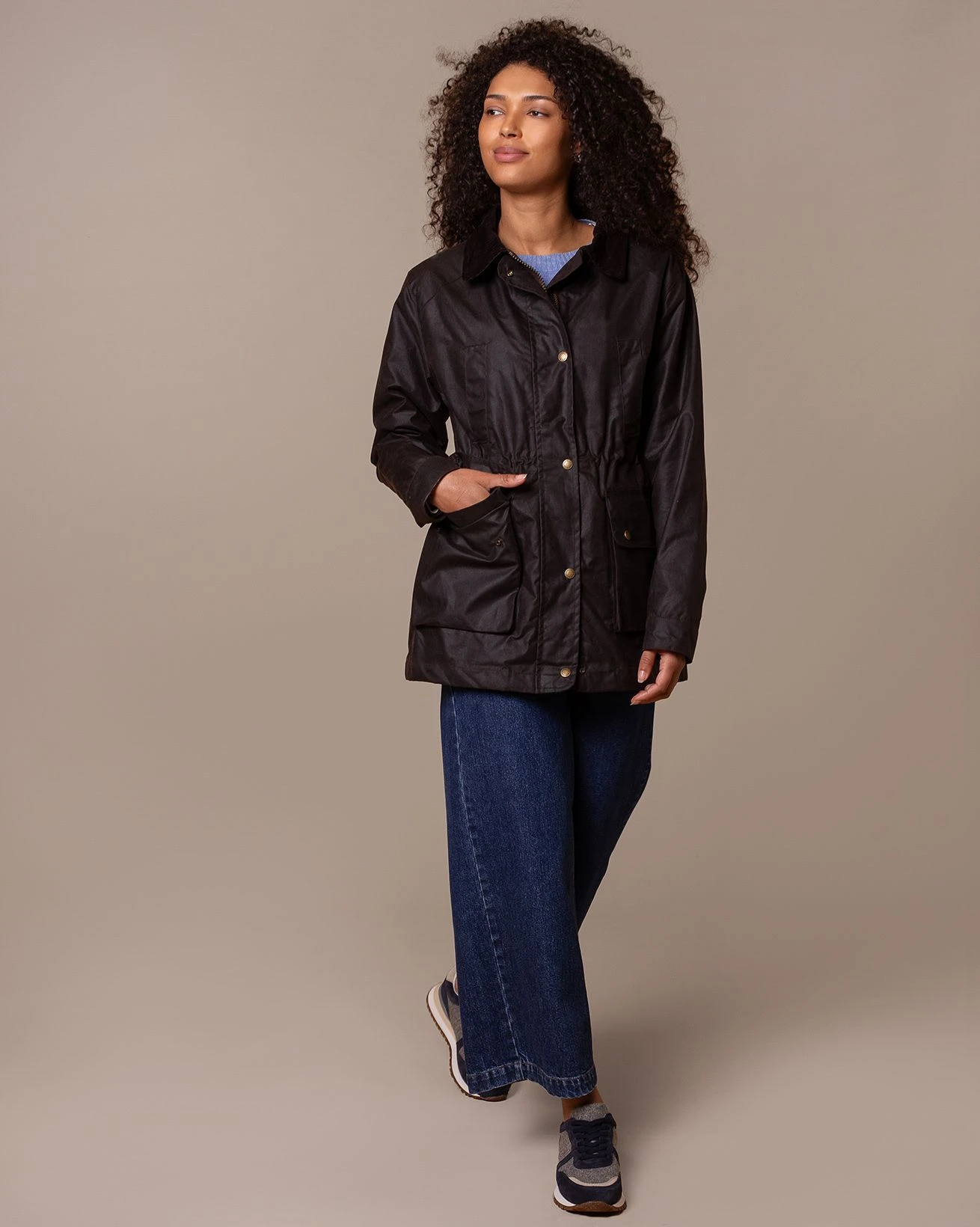 Waxed Cotton Zip Through Jacket 4 Waxed Cotton Zip Through Jacket - Image 4