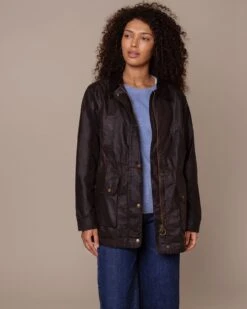 Waxed Cotton Zip Through Jacket 10 Waxed Cotton Zip Through Jacket -Celtic And Cos 196948