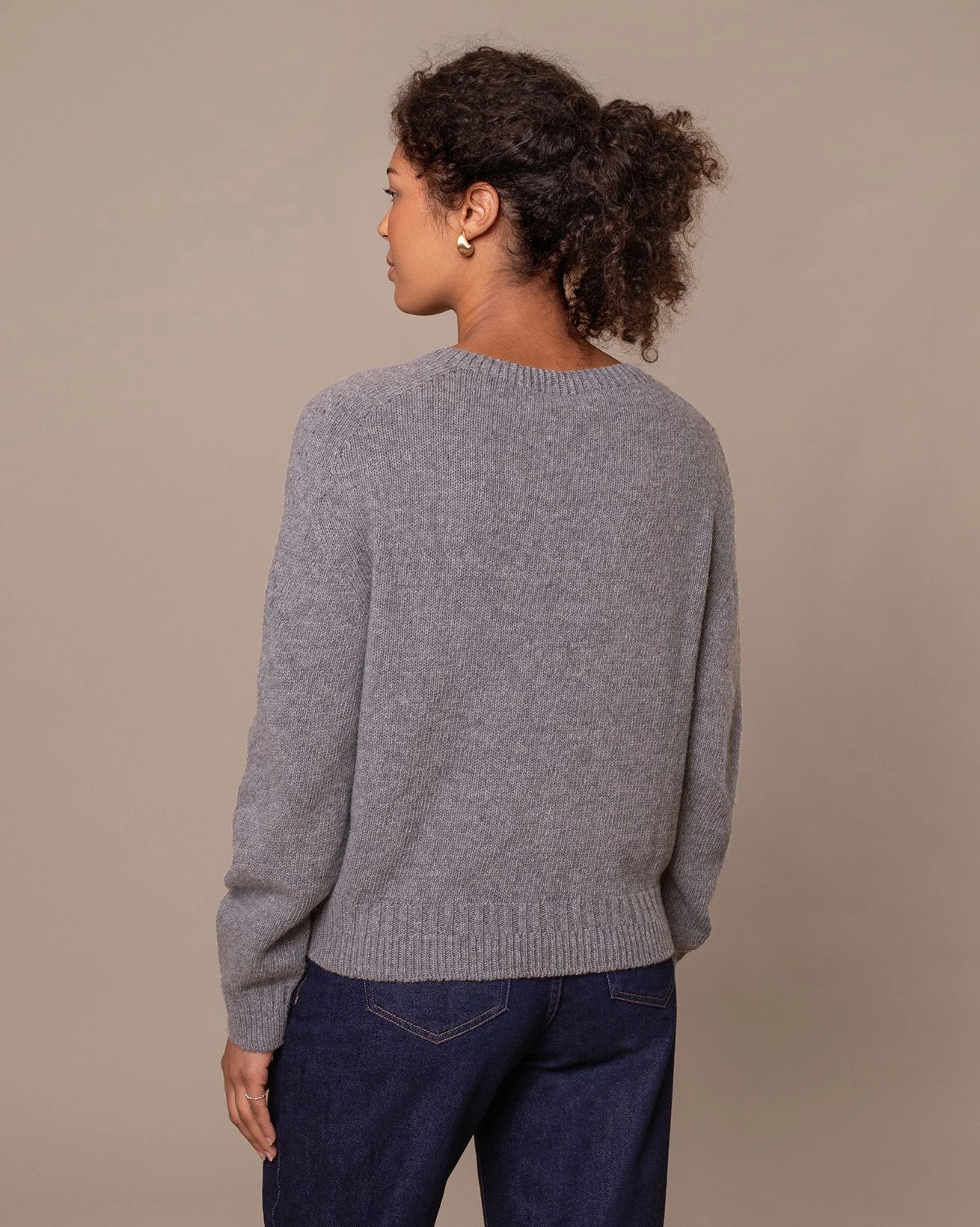 Gansey Detail Crew Neck Sweater 5 Gansey Detail Crew Neck Sweater - Image 5