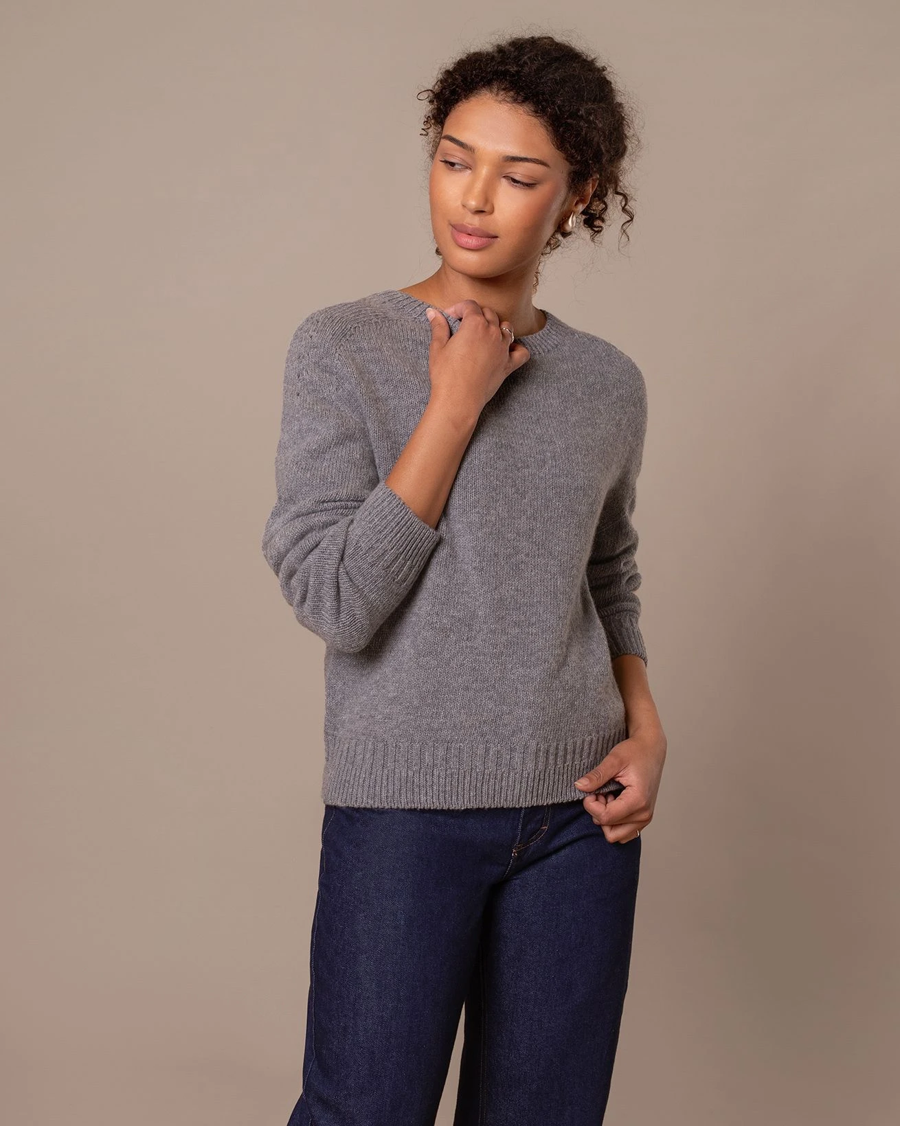 Gansey Detail Crew Neck Sweater 6 Gansey Detail Crew Neck Sweater - Image 6