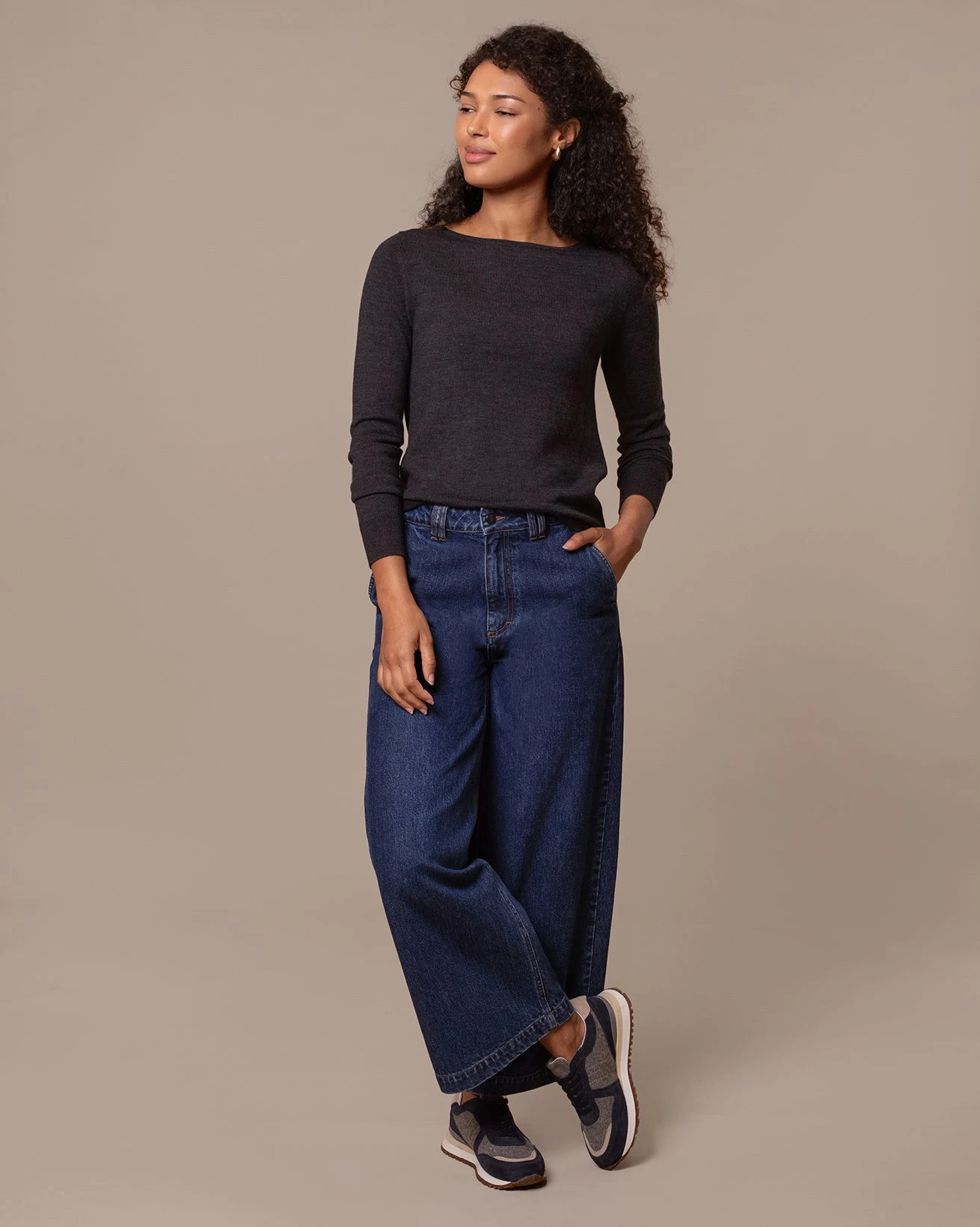 Wide Leg Cropped Jeans 2 Wide Leg Cropped Jeans - Image 2