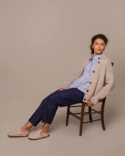 British Wool Moss Stitch Cardigan 9 British Wool Moss Stitch Cardigan -Celtic And Cos 197083