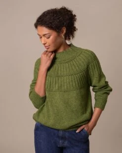 Textured Yoke Sweater -Celtic And Cos 197161