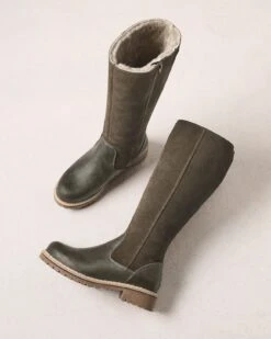 Waterproof Shearling Lined Tall Boots 14 Waterproof Shearling Lined Tall Boots -Celtic And Cos 197602