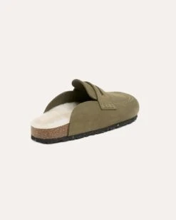 Shearling Lined Penny Loafer Clogs -Celtic And Cos 197852