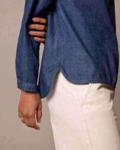 Easy Denim Half Placket Shirt -Celtic And Cos 199312