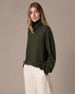 Supersoft Slouch Turtleneck Sweater -Celtic And Cos 199902