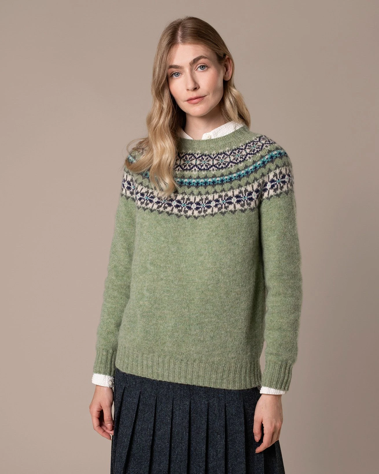 Harley Of Scotland Highlands Crew Neck Sweater 2 Harley Of Scotland Highlands Crew Neck Sweater - Image 2