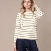 Organic Cotton Long Sleeve Stripe T Shirt