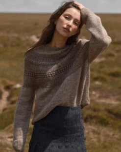 British Wool Yoke Pattern Sweater
