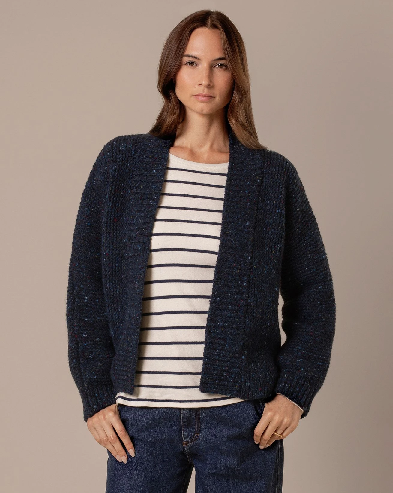 Donegal Garter Stitch Cardigan 2 Donegal Garter Stitch Cardigan - Image 2