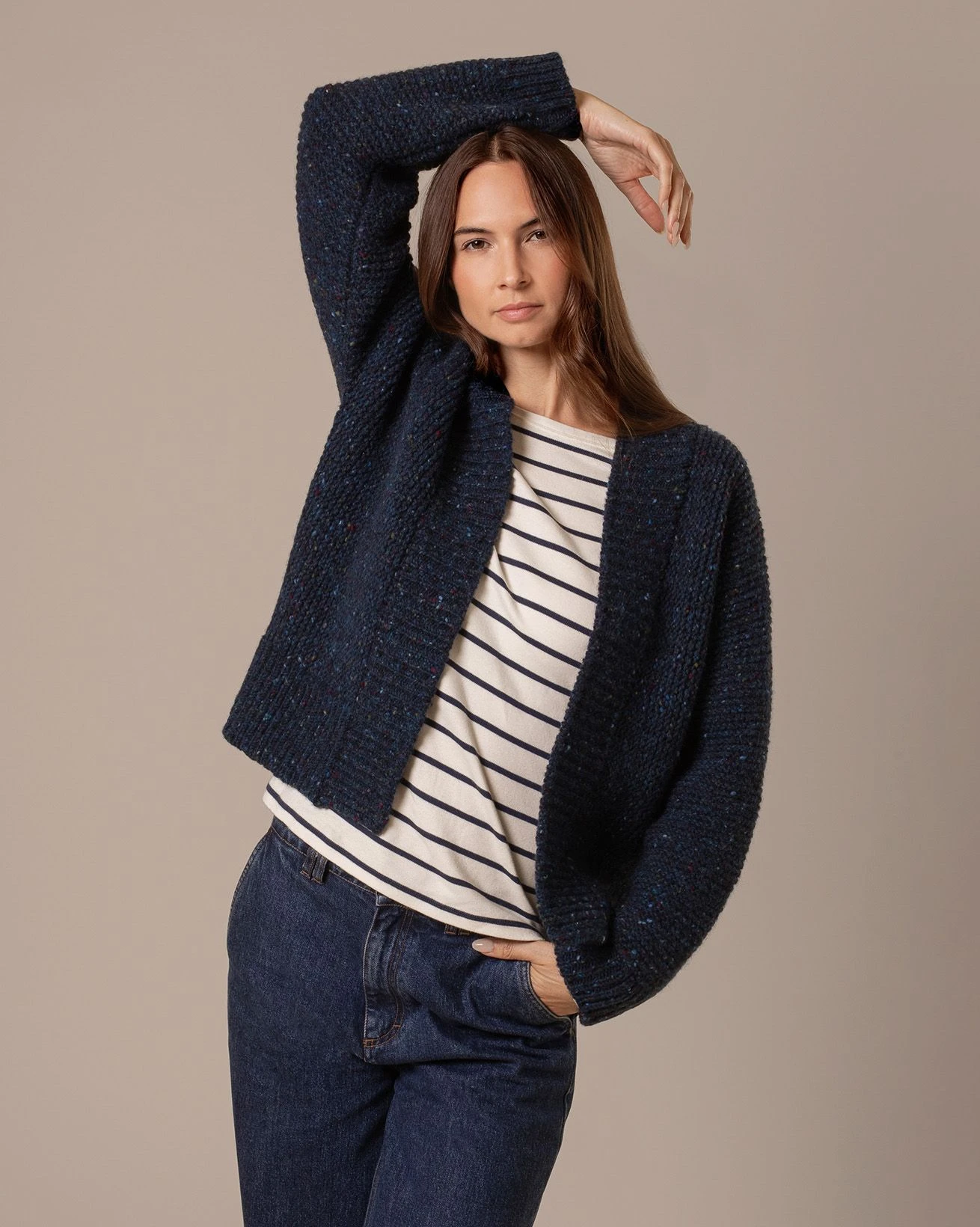 Donegal Garter Stitch Cardigan 3 Donegal Garter Stitch Cardigan - Image 3