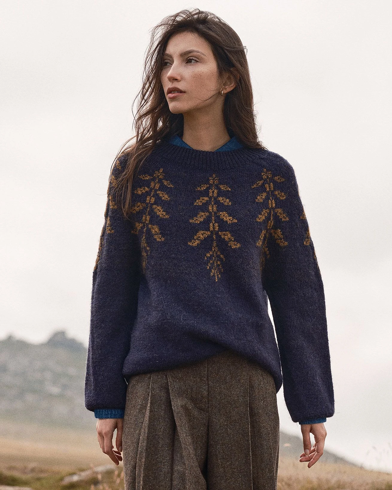 Botanical Yoke Sweater 1 Botanical Yoke Sweater