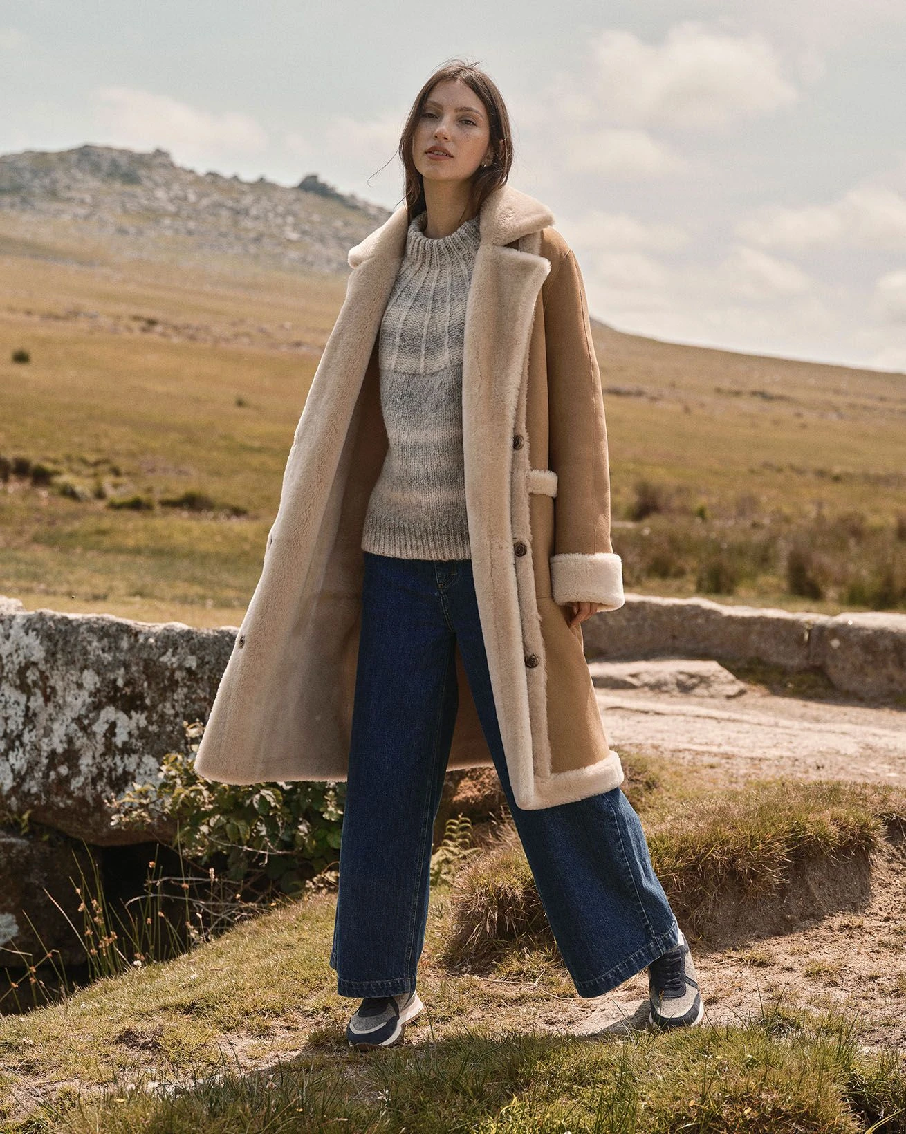 Exposed Wool Detail Coat 1 Exposed Wool Detail Coat