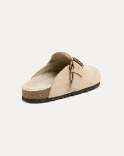 Shearling Lined Strap Detail Clogs -Celtic And Cos 204224