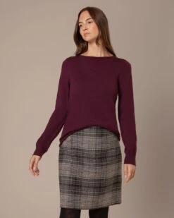 Merino Fine Knit Boat Neck Sweater