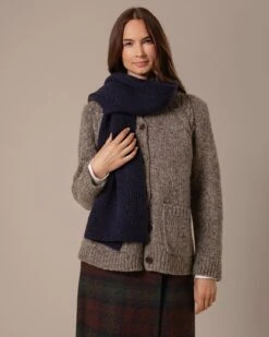 Donegal Funnel Neck Cardigan -Celtic And Cos 204631