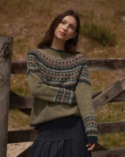 Donegal Fair Isle Yoke Sweater