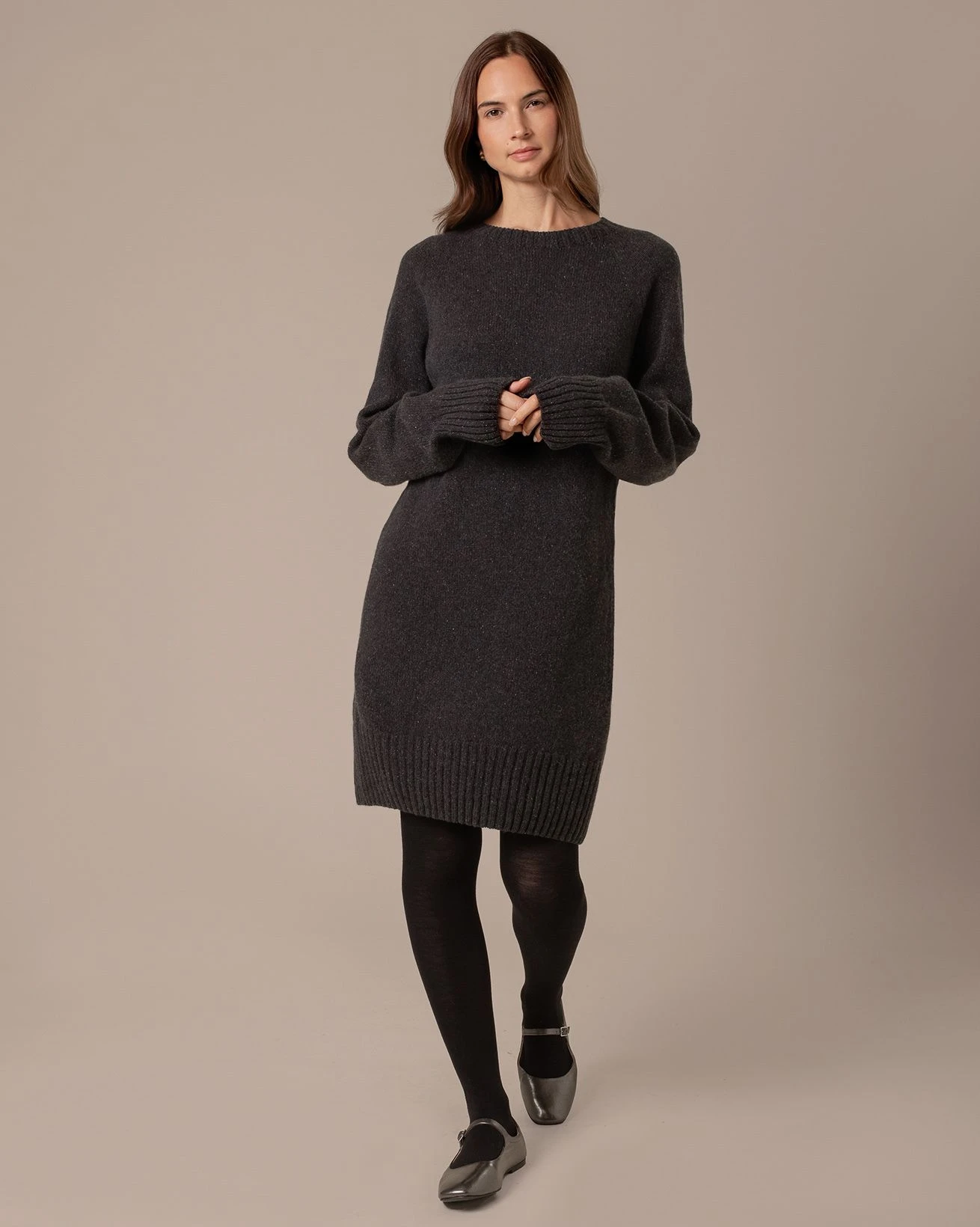 Recycled Merino Cashmere Slouch Dress 1 Recycled Merino Cashmere Slouch Dress