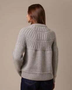 Lofty Textured Yoke Cardigan -Celtic And Cos 204765