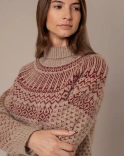 Heritage Fair Isle Roll Neck Sweater -Celtic And Cos 204797