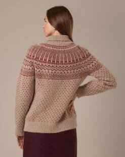 Heritage Fair Isle Roll Neck Sweater -Celtic And Cos 204798