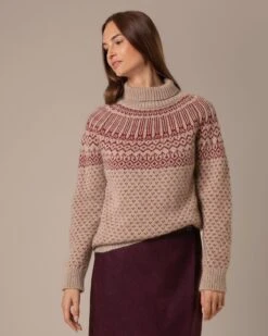 Heritage Fair Isle Roll Neck Sweater -Celtic And Cos 204799