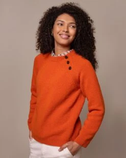 Button Neck Sweater -Celtic And Cos 204919
