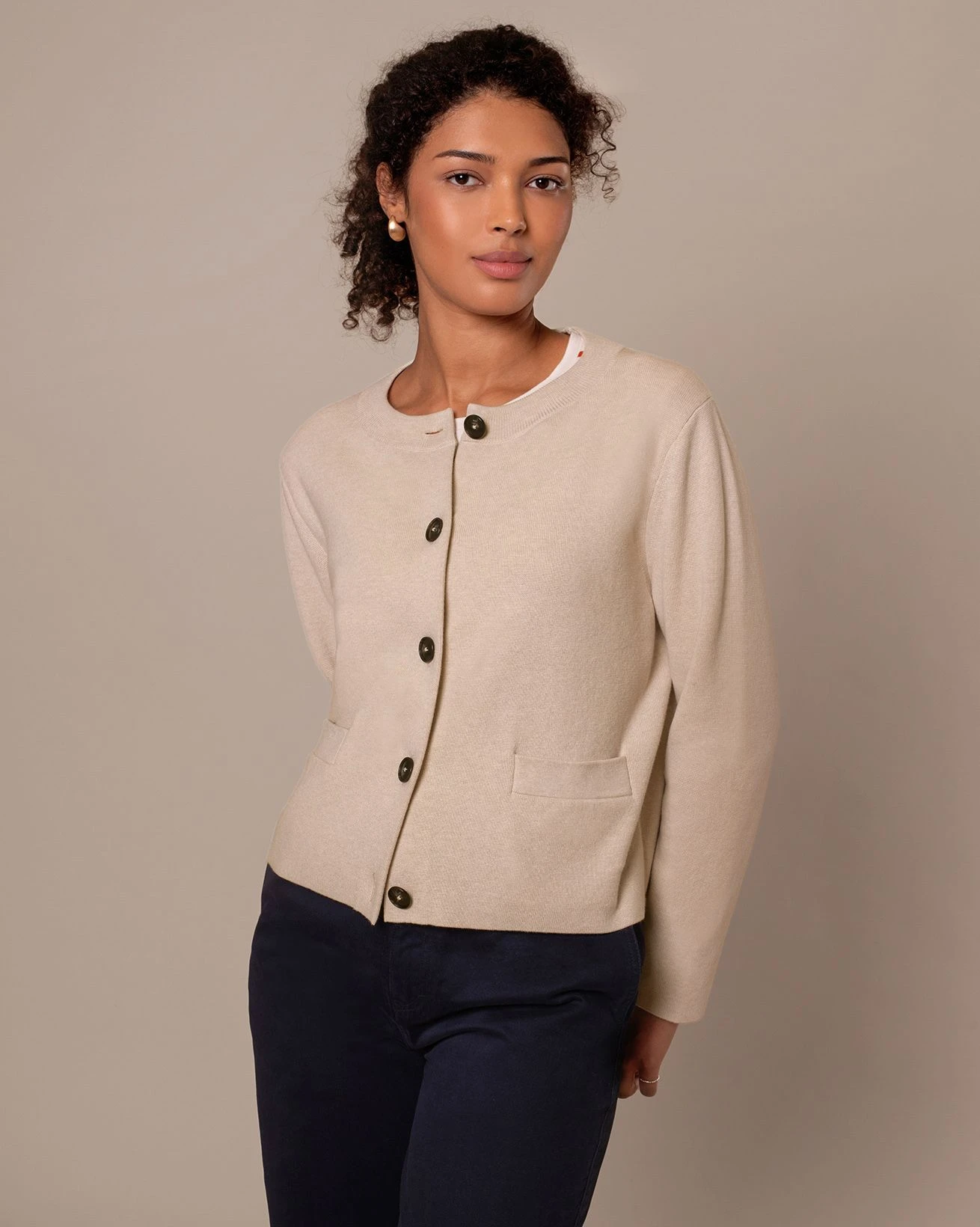 Organic Cotton Boxy Cardigan 9 Organic Cotton Boxy Cardigan - Image 9