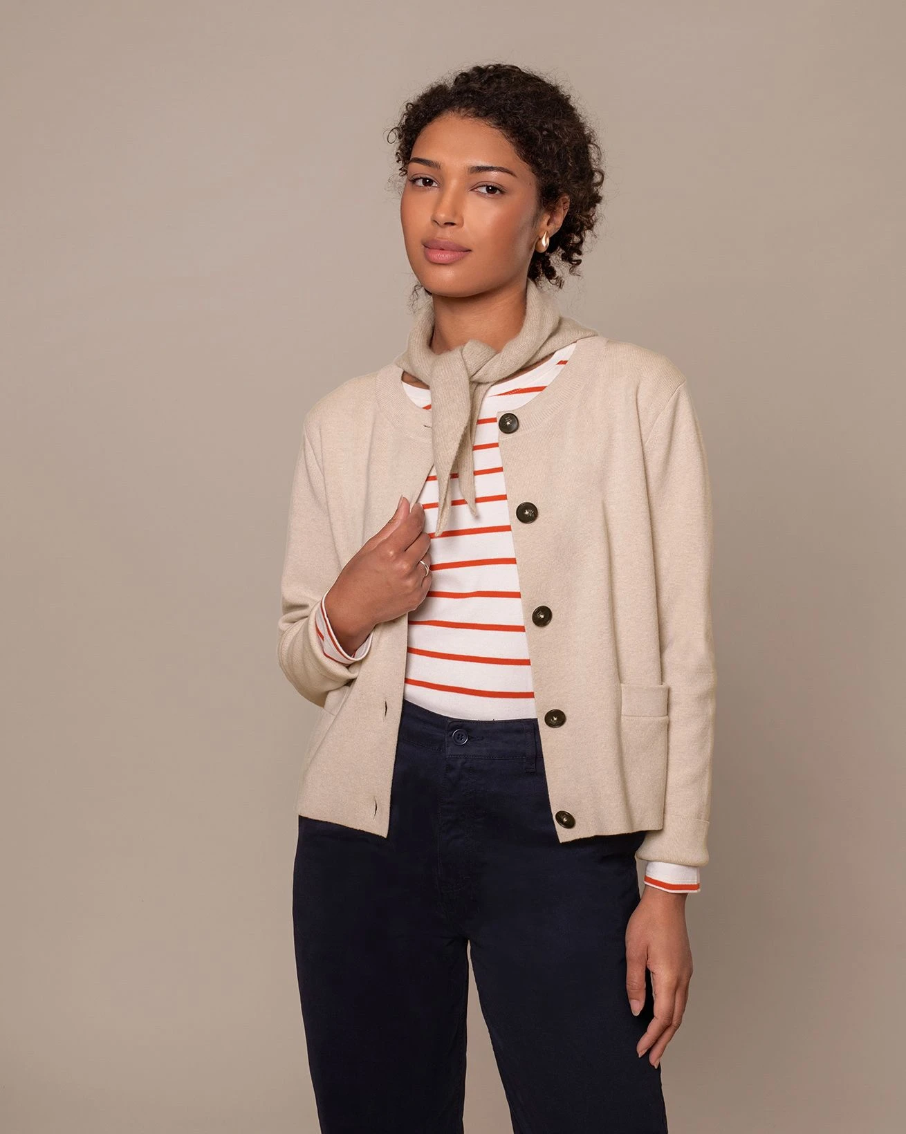 Organic Cotton Boxy Cardigan 8 Organic Cotton Boxy Cardigan - Image 8