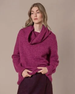 Alpaca / Silk Blend Cowl Neck Sweater 7 Alpaca / Silk Blend Cowl Neck Sweater -Celtic And Cos 205923