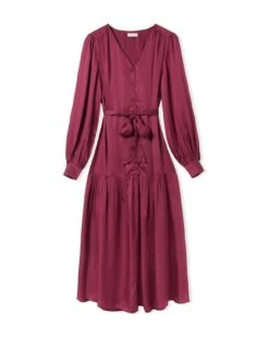 V Neck Tiered Maxi Dress -Celtic And Cos 206661