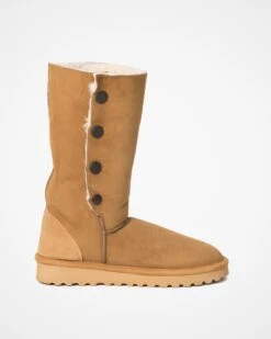 Popper Shearling Boots - Calf Height -Celtic And Cos 76919