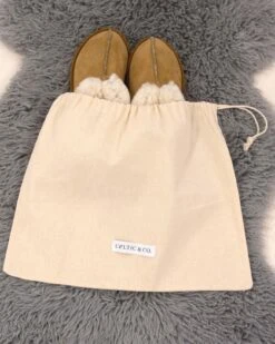 Organic Cotton Slipper Bag
