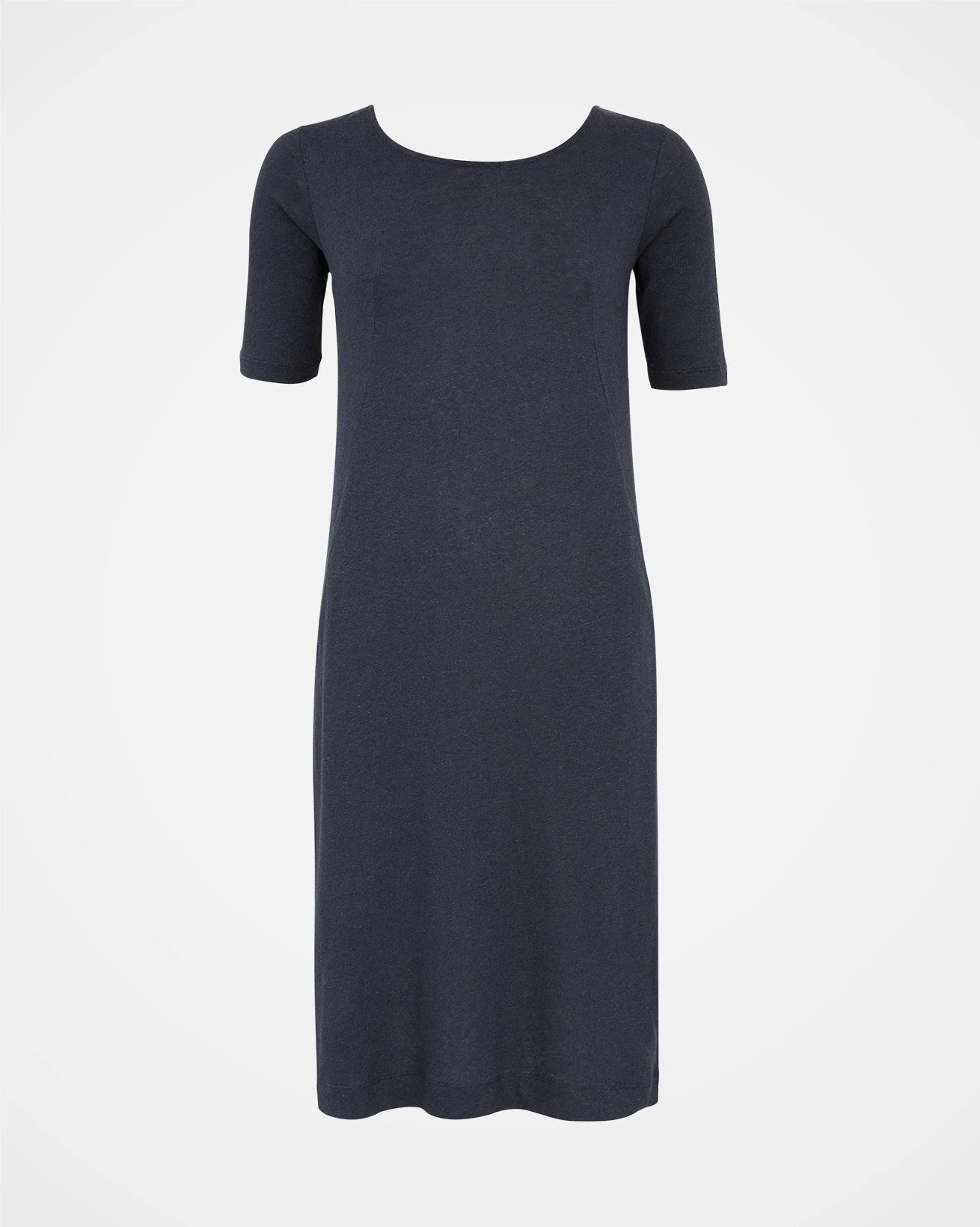 Linen Blend Knee Length Dress 3 Linen Blend Knee Length Dress - Image 3