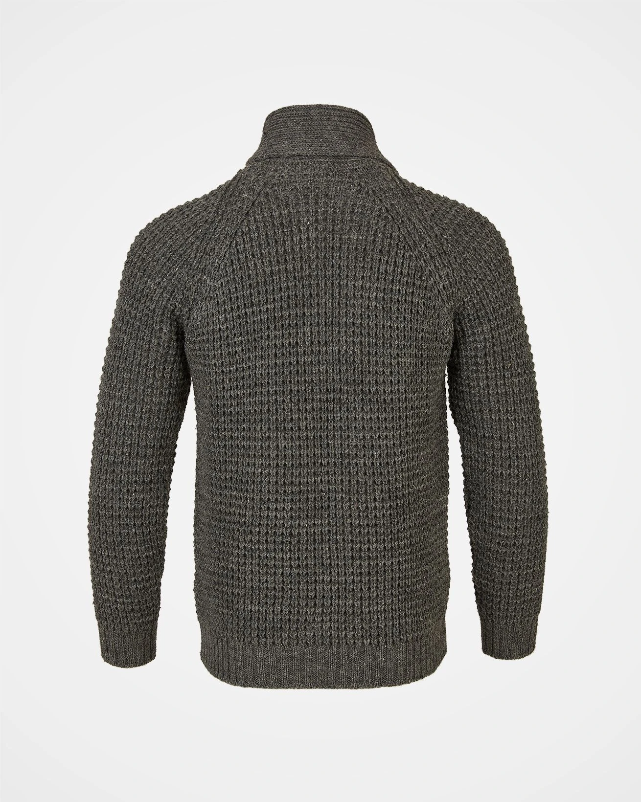 Men's Waffle Stitch Cardigan 4 Men's Waffle Stitch Cardigan - Image 4