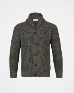 Men's Waffle Stitch Cardigan 7 Men's Waffle Stitch Cardigan -Celtic And Cos 97599